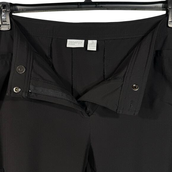 Zenergy by Chico’s SZ 3 SHORT (X-Large) Pants Lightweight Stretch Pockets Black - Picture 4 of 9